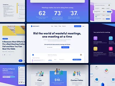 Docket branding illustration web