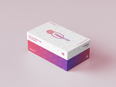 ThermaStep / Box Design box box design brand brand design brand identity branding branding design clean gradient gradient color gradients logo logo design logodesign logos logotype minimal shoe shoebox smooth