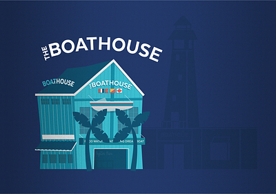 Disney Spring's The Boathouse adobe boat design disney disney art disney springs disney world downtown disney food food allergies graphic design illustration illustrator nautical orlando restaurant the boathouse vector