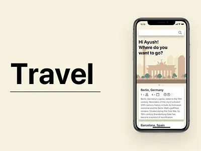 Travel Guide design ios mobile app design product design travel travel app ui uiux ux