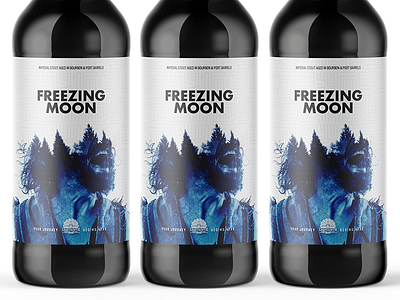 Freezing Moon 1 beer beer art beer branding beer can beer label bottle design bottle label bottle mockup branding branding design mockup mockup psd package package design packaging packaging design product design