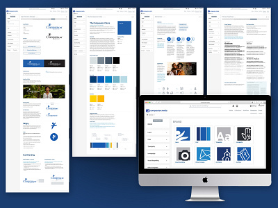 Compassion Brand Portal adobe xd brand standards branding design system styleguide ux design web design