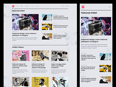 #Exploration - New Layout and Artwork for My Blog article blog design editorial homepage layout magazine news ui website