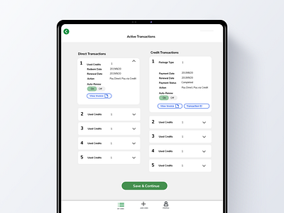 Active Transactions Interface design interface ipad ipad app job search jobs mobile ui sketch tablet ui uiux ux