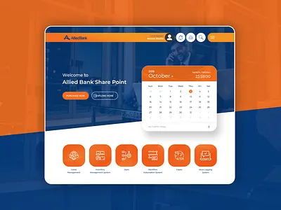 Allied Bank Sharepoint Design banking clean collaboration website design communication concept interaction design layout responsive design sharepoint team template ui uidesign uiux websites