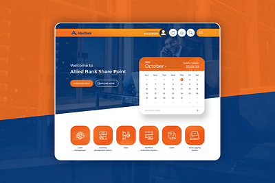 Allied Bank Sharepoint Design banking clean collaboration website design communication concept interaction design layout responsive design sharepoint team template ui uidesign uiux websites