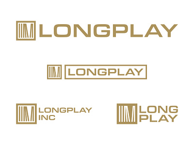 Longplay Branding 2d album brand branding cannabis crate logo logomark logotype long lp mark play record retro turntable type vinyl