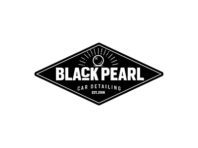 Black Pearl black black white black and white blackpearl bnw car cardetailing illustrator logo logodesign logodesigner logos logotype pearl retro vintage vintage logo