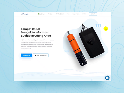 Jala Web Design & Development blue clean company company profile homepage iot landing page landingpage light startup tech uiux water web web design web developer web development website white wordpress