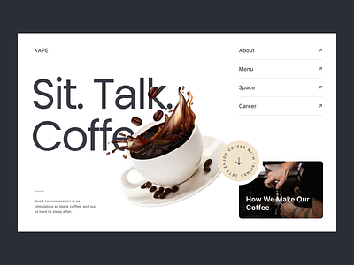 Layout Playground 009 brewers cafe coffee composition concept drink latte layout layout playground practice prdvicky layout playground ui user interface