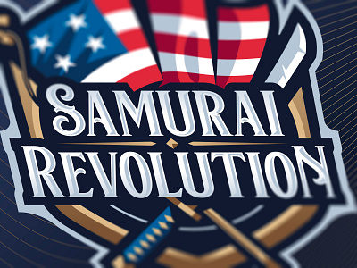 Samurai Revolution Wordmark age of empires badge branding branding and identity esport esports gaming illustration logo logomark mascot medieval revolution revolutionary saumrai serif streamer text twitch wordmark