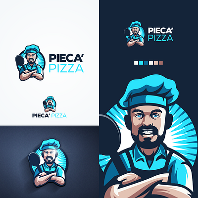 chef logo brand branding character chef design designs esport flat food illustration logo mascot masculine modern