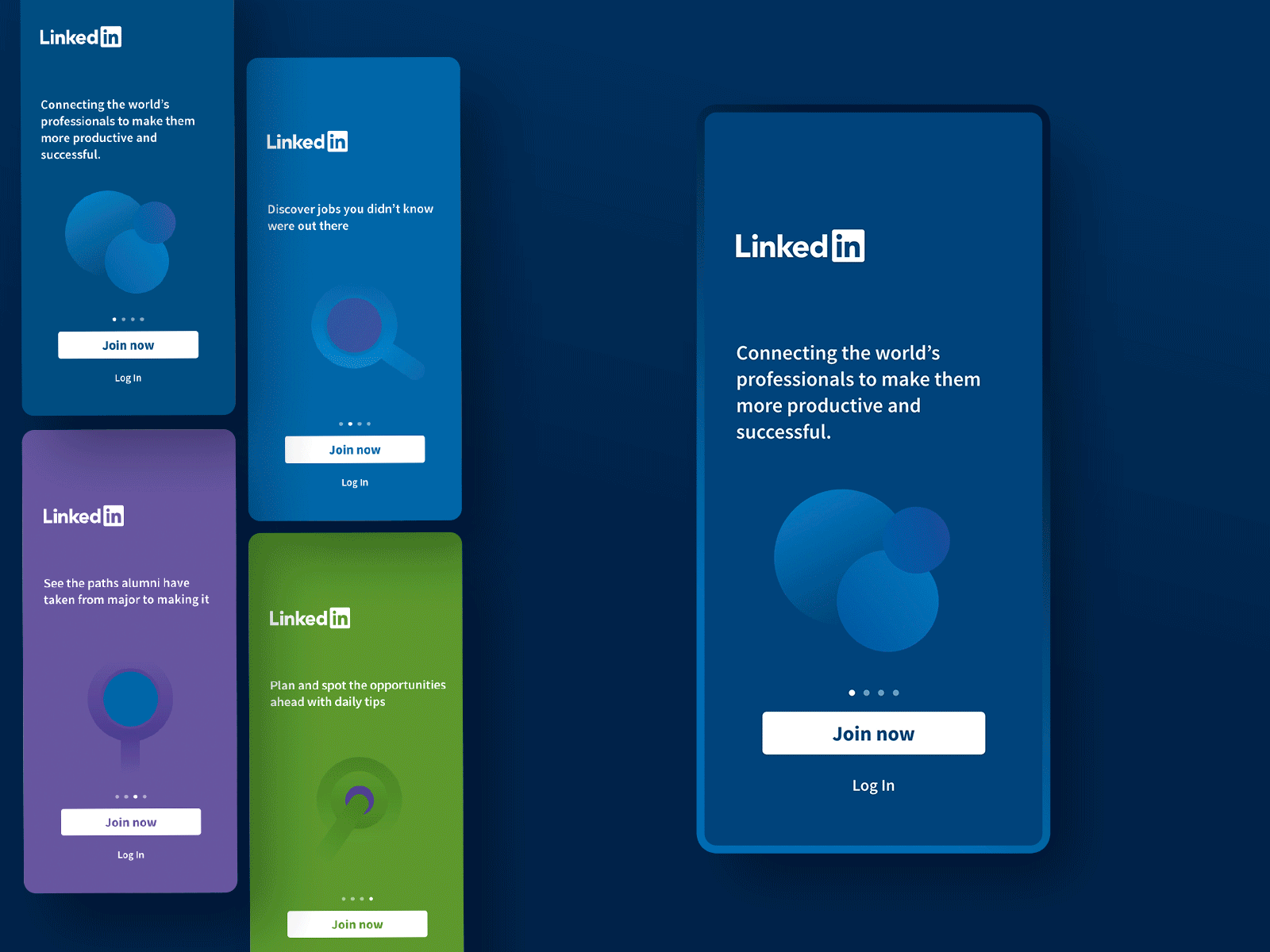 Onboarding Linkedin Concept animation artist artwork color design illustration inspiration interaction design interactive interface new trend ui ux