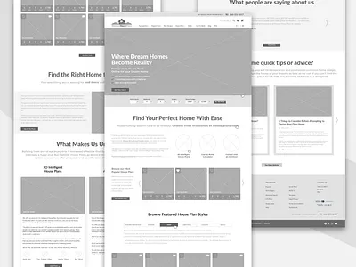 Website Redesign - Wireframe concept design ecommerce layout product product design ux web web design website