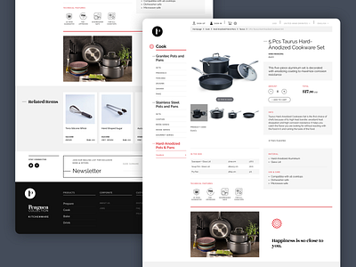Shot: Product Page ui ux design