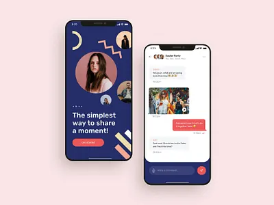 Messaging mobile app UI design adobe xd app design app designer app screens design system figma messaging app mobile mobile app mobile app ui design sketchapp social app social media ui ui design ui ux design 应用 应用界面