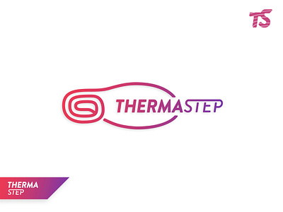 ThermaStep / Logo Design brand design brand identity branding clean gradiant gradient gradient color gradient design gradients graphic logo logo design logodesign logos logotype minimal shoe shoes typography whitespace