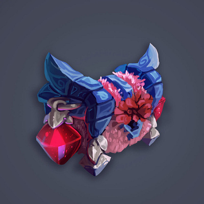 flower chest digital painting fantasy game art game artist game dev game icons illustration item