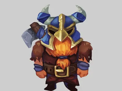 Viking digital painting fantasy game art game artist game dev illustration wacom