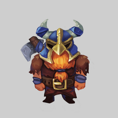 Viking digital painting fantasy game art game artist game dev illustration wacom