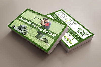 Mowing Co. Business Card branding crgraphix.com design typography vector