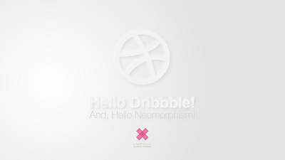 HelloDribbble! app design lettering minimal neomorphism neumorphic neumorphism type typography ui ux web