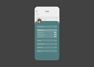 006_User Profile appdesign clean color dailyui email flat ios minimalist mobile product design profile scroll up typography ui user profile ux visual design webdesign