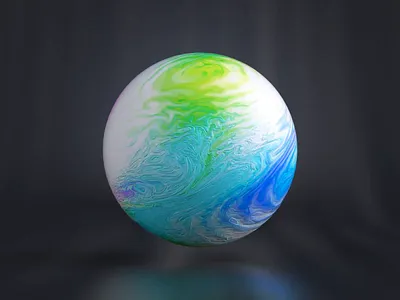 Fluid Paint Ball 3d ai animation assistant circle elements color colorful cycle effects fluid loading loop motion graphics paint round sound sphere ui vfx voice