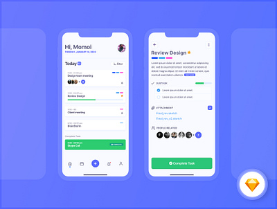 Task App app color ios mockup sketch ui ui design ux