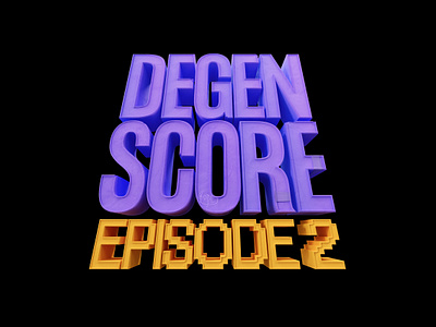 Degen Score Logo branding design logo typography