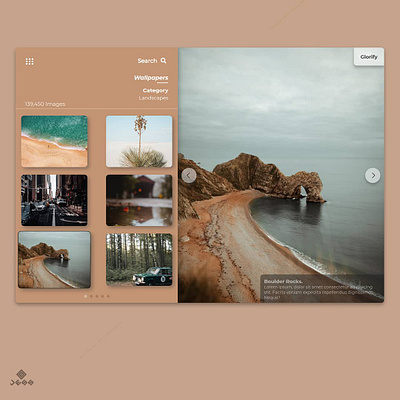 Glorify design ui uidesign website