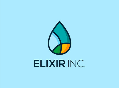 Elixir Inc elixir fimbird logo water waterdrop web