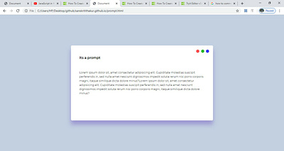 Prompt 1 css html5 minimal prompt