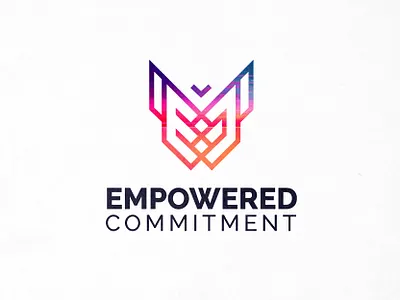 Empowered Commitment animal branding bug butterfly colorful design hidden meaning icon illustration insect line logo logo design nature vector