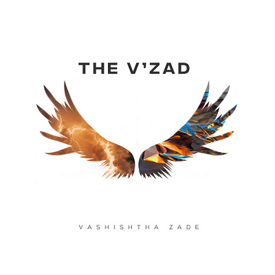 THE V'ZAD colorful colors cover artwork coverart design flat lightning logo music youtube
