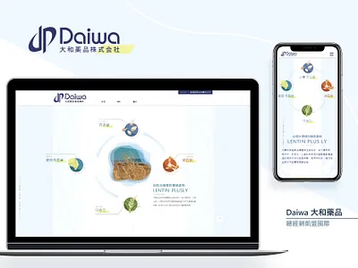 Daiwa 大和藥品｜總經銷凱盟國際 animation branding design icon illustration illustrator ui ux web website