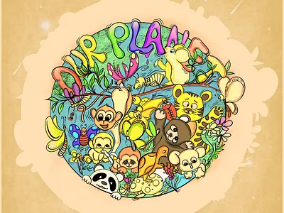 Save the planet animals cartoon natures save earth 🌍