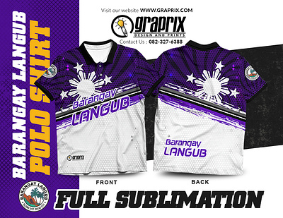 Barangay Langub Officials Polo Shirt Full Sublimation Design polo shirt print print design print mockup print mockups printing printmaking prints shirt shirtdesign shirts