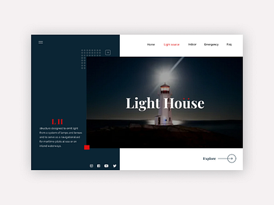 Lighthouse design, for maritime. ui ux uiux desig lighthouse