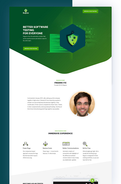 Software Testing Tool Website app branding design illustration minimal typography ui web website