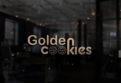 GOLDEN COOKIES LOGO book cover branding business card design graphic design logo logodesign social media banner typography