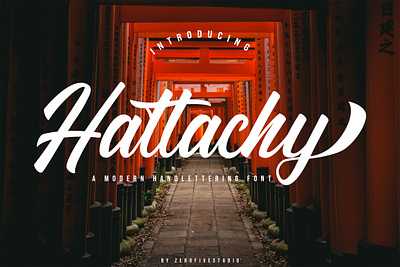 Hattachy Modern Handlettering branding design font font awesome font design font family fonts lettering logo typography
