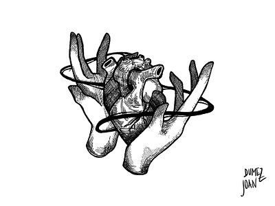 Inktober treasure bw handdrawn handdrawn illustration hands heartlogo illustration inking inktober inktober2019 joandumez pen treasure