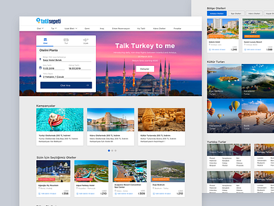 Travel Web (Tatilsepeti) clean clean ui creative creative agency design ux digital agency holiday interface istanbul landing landingpage layout design minimal template travel agency turkey typography vacation webdesign webdesigner