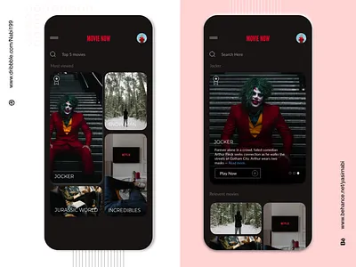 Cinema App / movie app cinema app design interface mobile design morphing movie app music product design typography ui ux vector