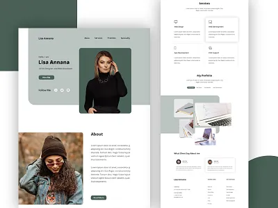 Home Page : Personal Portfolio account management agency business finance bank credit debit card payment bitcoin money dashboad blockchain contact personal portfolio services typogaphy ui user experience ux web landing page