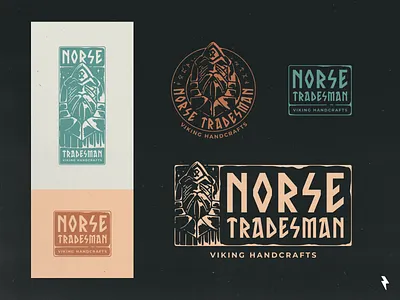 Norse Tradesman Pt.3 blacksmith branding calligraphy character color palette font graphic design illustration linework mythology nordic norse norse mythology odin tradesman typeface typograpy vector viking warrior