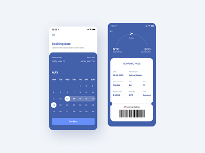 Boarding Pass airplane app boarding pass ios ui ux