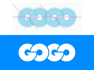 GOGO APP - Grid design branding design diogodesigner diogosilva goiania graphicdesign grid grid logo logo logodesign logotype workando