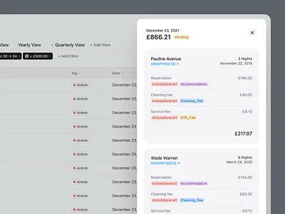 Payment Details app clean dashboard data heavy desktop details fintory invoice breakdown invoices light ui navigation payment sidebar stripe table ui user interface ux